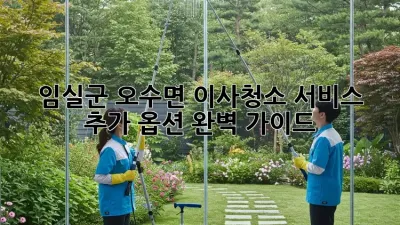 임실군 오수면 이사/청소 서비스 추가 옵션 완벽 가이드