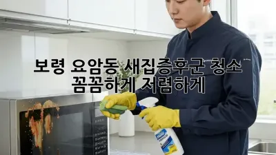🏡 보령 요암동 새집증후군 청소, 꼼꼼하게 저렴하게! ✨